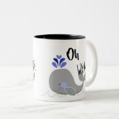 Oh Whale Fun Coffee Mok (Voorkant rechts)