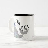 Oh Whale Fun Coffee Mok (Voorkant links)