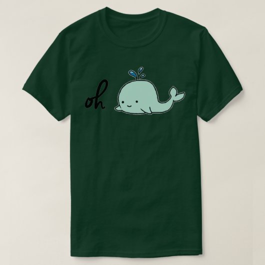 Oh Whale Mint T-shirt (Design voorkant)