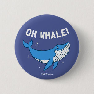 Oh Whale Ronde Button 5,7 Cm
