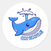 Oh Whale Sticker (Voorkant)