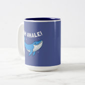 Oh Whale Tweekleurige Koffiemok (Voorkant links)