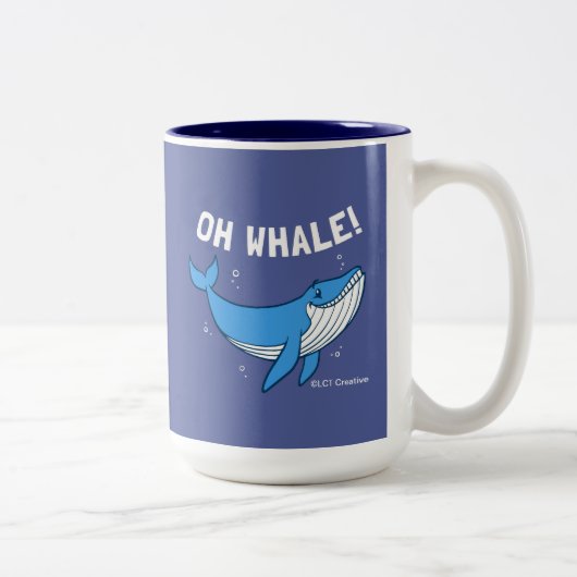 Oh Whale Tweekleurige Koffiemok (Rechts)