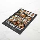 Oh What Fun 12 Photo Kerstfeestay Sason Folie Feestdagenkaart (Gedraaid)