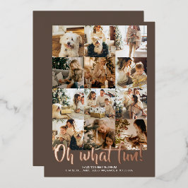 Oh What Fun 12 Photo Kerstfeestay Sason Folie Feestdagenkaart