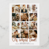 Oh What Fun 12 Photo Kerstfeestay Sason Folie Feestdagenkaart (Voorkant)