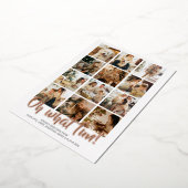 Oh What Fun 12 Photo Kerstfeestay Sason Folie Feestdagenkaart (Gedraaid)