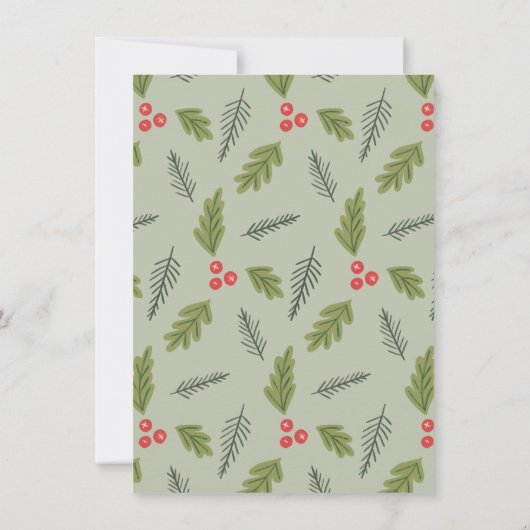 Oh What Fun Berry Snapshot Multi-Photo Aankondiging (Achterkant)