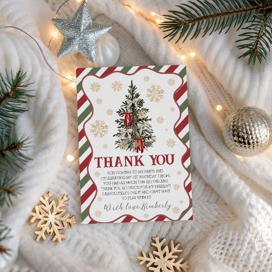 Oh What Fun Birthday Thank You Card Kaart