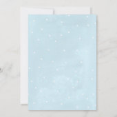 Oh What Fun Boy Winter Sleigh 1st Birthday Party Kaart (Achterkant)