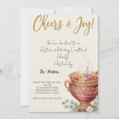 Oh What Fun Christmas Cocktail Party Invitation Kaart (Voorkant)