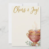 Oh What Fun Christmas Cocktail Party Invitation Kaart (Achterkant)