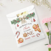 Oh What Fun Christmas Cookies 1st Birthday Bedankzakje (Gezegeld)