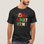 Oh What Fun Christmas Donut Gingerbread Tree Cake T-shirt (Voorkant)