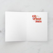 Oh What Fun Christmas Feestdagen Kaart (Binnen)