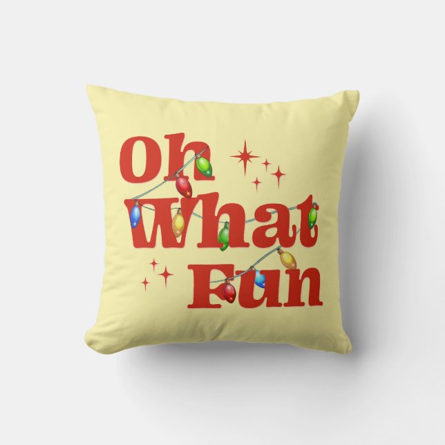 Oh What Fun Christmas  Kussen (Voorkant)