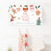 Oh What Fun Christmas Party Girl 1st Birthday Spandoek (Insitu)