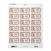 Oh What Fun Christmas Pickleball Party Holiday Etiket (Full Sheet)