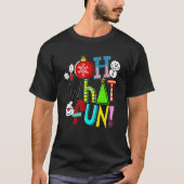 Oh What Fun Christmas Shirt With Wreath And Tree (Voorkant)