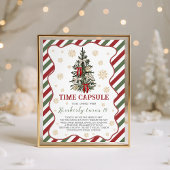 Oh What Fun Christmas Time Capsule Sign Reclamebord Met Voetstuk