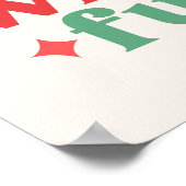 Oh What Fun - Feestelijke vakantietypografie Poster (Hoek)