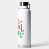 Oh What Fun - Feestelijke vakantietypografie Waterfles (Achterkant)