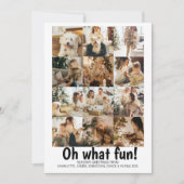 Oh What Fun Foto Kerstmis Persoonlijke Holiday Feestdagenkaart (Voorkant)