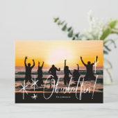 Oh What Fun Holiday Kerstfotokaart Feestdagenkaart (Staand voorkant)