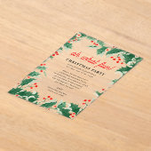 Oh What Fun! Holiday Kids Christmas Party Acryl Uitnodigingen (Laagn)