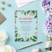 Oh What Fun! Holiday Kids Christmas Party Acryl Uitnodigingen (Insitu (Huwelijk))