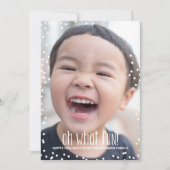 Oh What Fun Holiday Photo Card Feestdagenkaart (Voorkant)