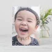 Oh What Fun Holiday Photo Card Feestdagenkaart (Staand voorkant)