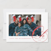 Oh What Fun Holiday Photo Card Feestdagenkaart (Voorkant)