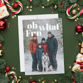 Oh What Fun Holiday Photo Feestdagenkaart