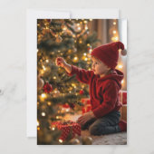 Oh What Fun! Holiday winter Christmas 4th Birthday Kaart (Achterkant)