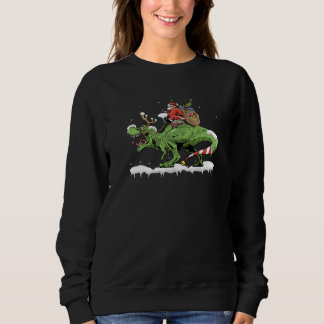 Oh What Fun It Is To Rawr Santa Claus Dinosaur Rid Trui