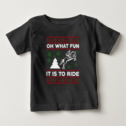 Oh What Fun It Is To Ride Horse UGLY Christmas (Voorkant)