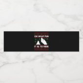 Oh What Fun It Is To Ride Motorcycle Dirt Bike Waterfles Etiket (Enkel label)