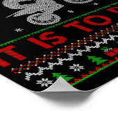 Oh What Fun It Is To Ride Xmas Ugly Motocross Chri Poster (Hoek)