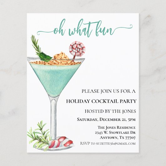 OH What Fun kerst Cocktail Party (Voorkant)