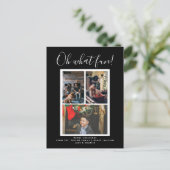 Oh What Fun Kerstfeestay Foto gepersonaliseerd Briefkaart (Staand voorkant)