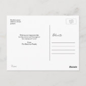 Oh What Fun Kerstfeestay Foto gepersonaliseerd Briefkaart (Achterkant)