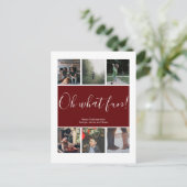 Oh What Fun Kerstfeestay Personated Briefkaart (Staand voorkant)