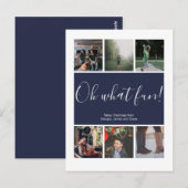 Oh What Fun Kerstfeestay Personated Briefkaart (Voorkant / Achterkant)