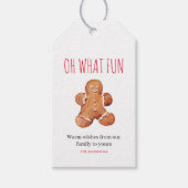 Oh What Fun | Kerstzoet | Ginger Cookies Cadeaulabel (Voorkant)