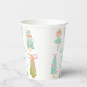 Oh What Fun Mint Nutcracker Birthday Papieren Bekers (Rechts)