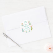 Oh What Fun Mint Nutcracker Birthday Ronde Sticker (Envelop)