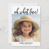 Oh What Fun - Moderne minimale galerijfoto - zwart (Voorkant)