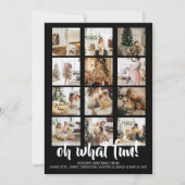 Oh What Fun Photo Kerstmis Aangepast Feestdagenkaart (Voorkant)