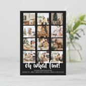 Oh What Fun Photo Kerstmis Aangepast Feestdagenkaart (Staand voorkant)